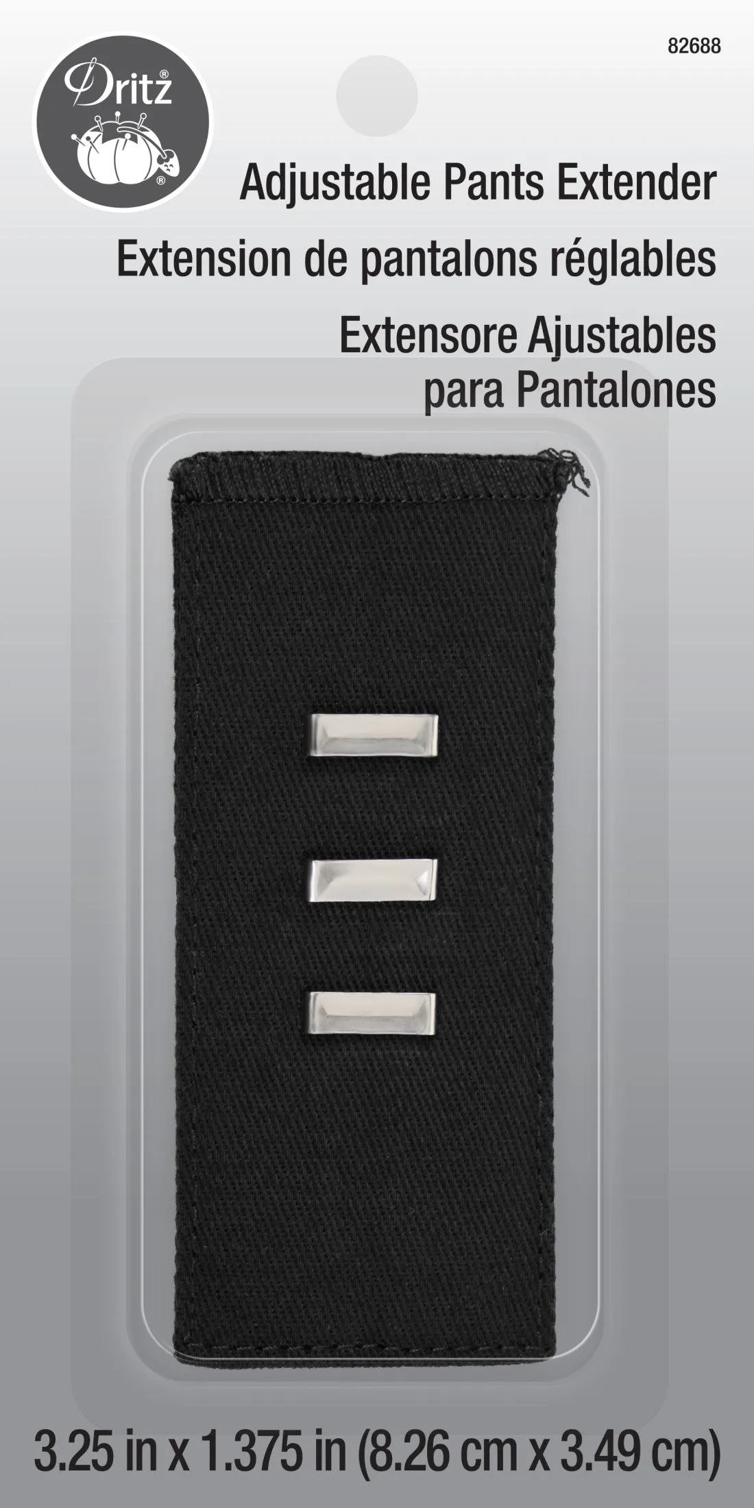 Adjustable Pants Extender Hook, Black