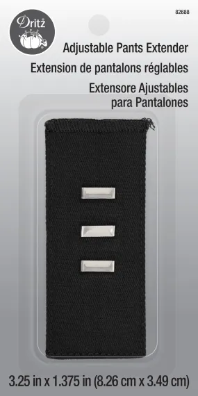 Adjustable Pants Extender Hook, Black